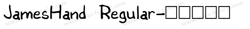 JamesHand Regular字体转换
